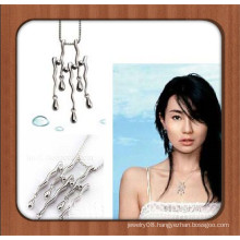 Unique design silver plated alloy pendant necklace natural stones for jewelry making